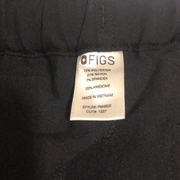 NWOT Mens Black Scrub bottoms M - Picture 3 of 4